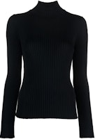 (Women) Moncler Black High-Neck Pullover Long-Sleeve Sweater. I20939F00017M1259 (Women) Moncler Black High-Neck Pullover Long-Sleeve Sweater. I20939F00017M1259