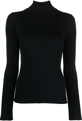 (W) モンクレール ブラック ハイネック プルオーバー 長袖 セーター. I20939F00017M1259 Order (W) モンクレール ブラック ハイネック プルオーバー 長袖 セーター. I20939F00017M1259