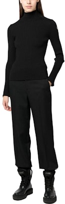 (W) モンクレール ブラック ハイネック プルオーバー 長袖 セーター. I20939F00017M1259 Lookbook (W) モンクレール ブラック ハイネック プルオーバー 長袖 セーター. I20939F00017M1259