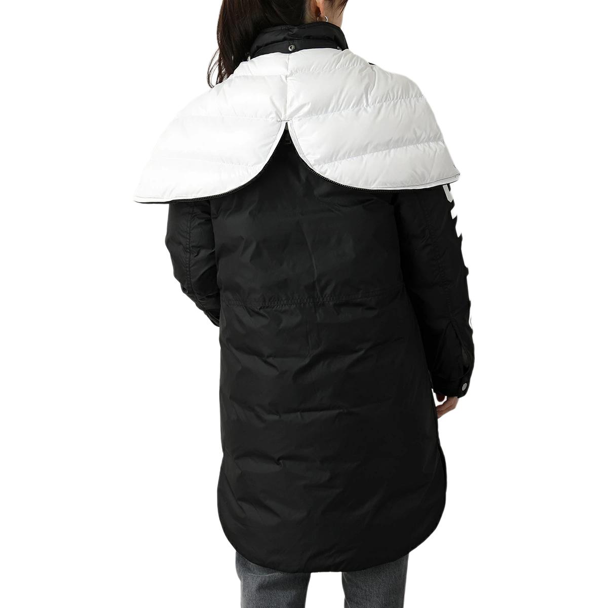 (Women) Moncler  Black Hooded Mid-Length Down Jacket with Embroidered Logo. 1C57740C0230999 圖 4