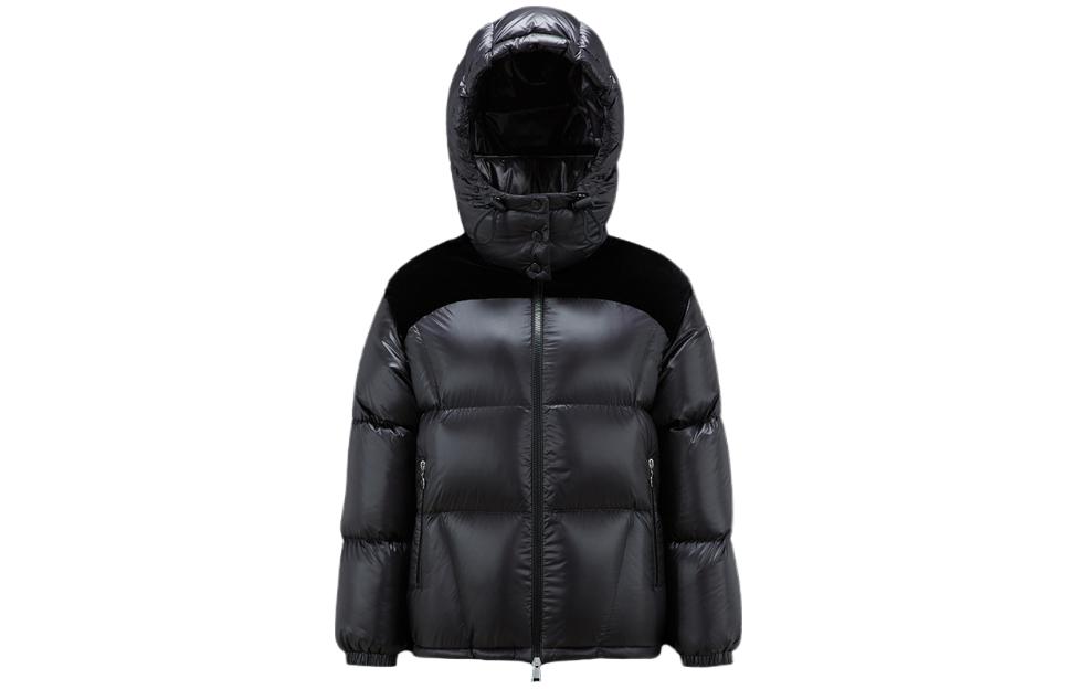(Women) Moncler  Black Hooded Short Puffer Jacket Long Sleeve Down Coat. I20931A00049595ZZ999 圖 2