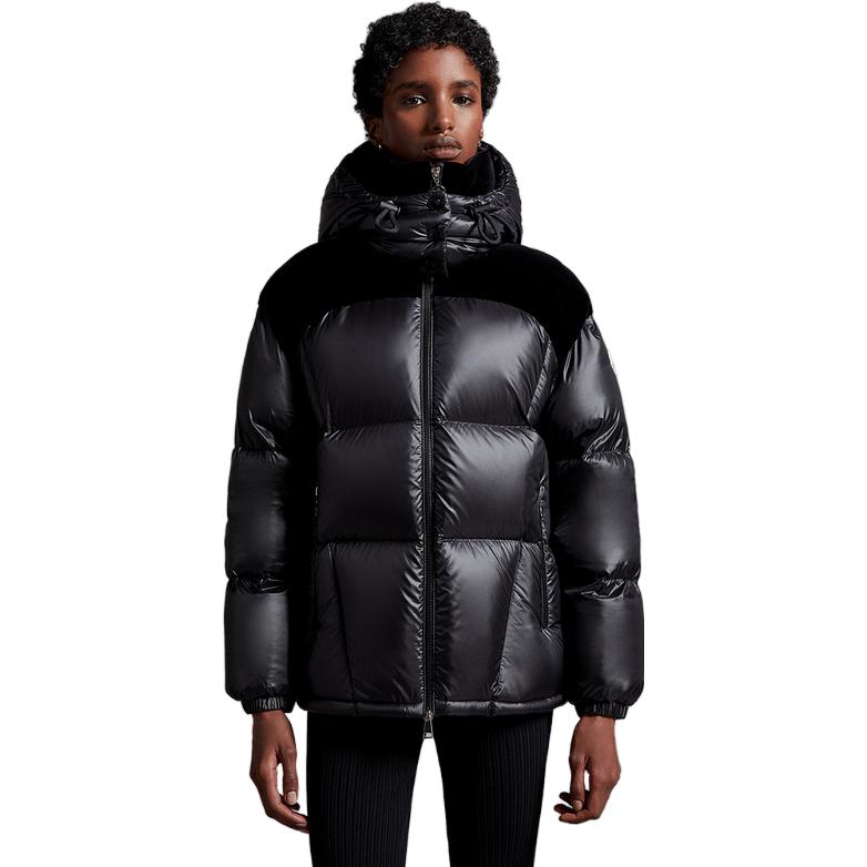 (Women) Moncler  Black Hooded Short Puffer Jacket Long Sleeve Down Coat. I20931A00049595ZZ999 圖 3