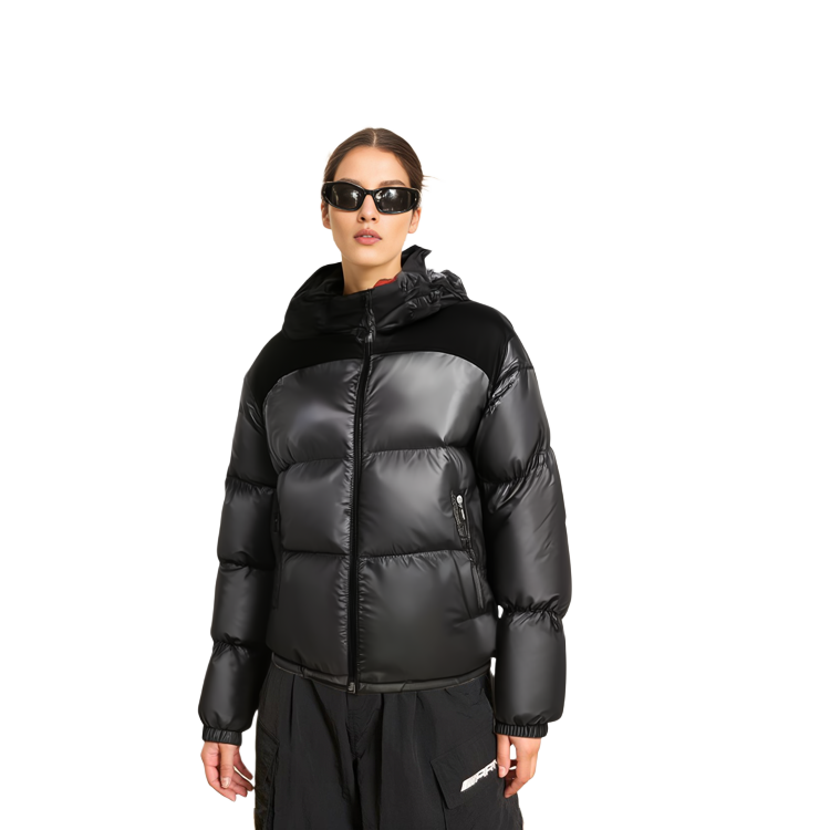 (Women) Moncler  Black Hooded Short Puffer Jacket Long Sleeve Down Coat. I20931A00049595ZZ999 圖 7