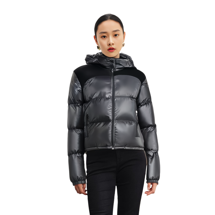 (Women) Moncler  Black Hooded Short Puffer Jacket Long Sleeve Down Coat. I20931A00049595ZZ999 圖 10