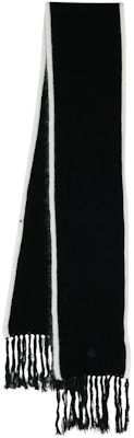 (Women) Moncler Black Knit Scarf with Tassels - Warm and Stylish. H20933C00002M1115 Buy (Women) Moncler Black Knit Scarf with Tassels - Warm and Stylish. H20933C00002M1115