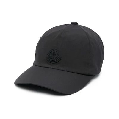(Women) Moncler Black Logo Baseball Cap. I20933B000090U208
