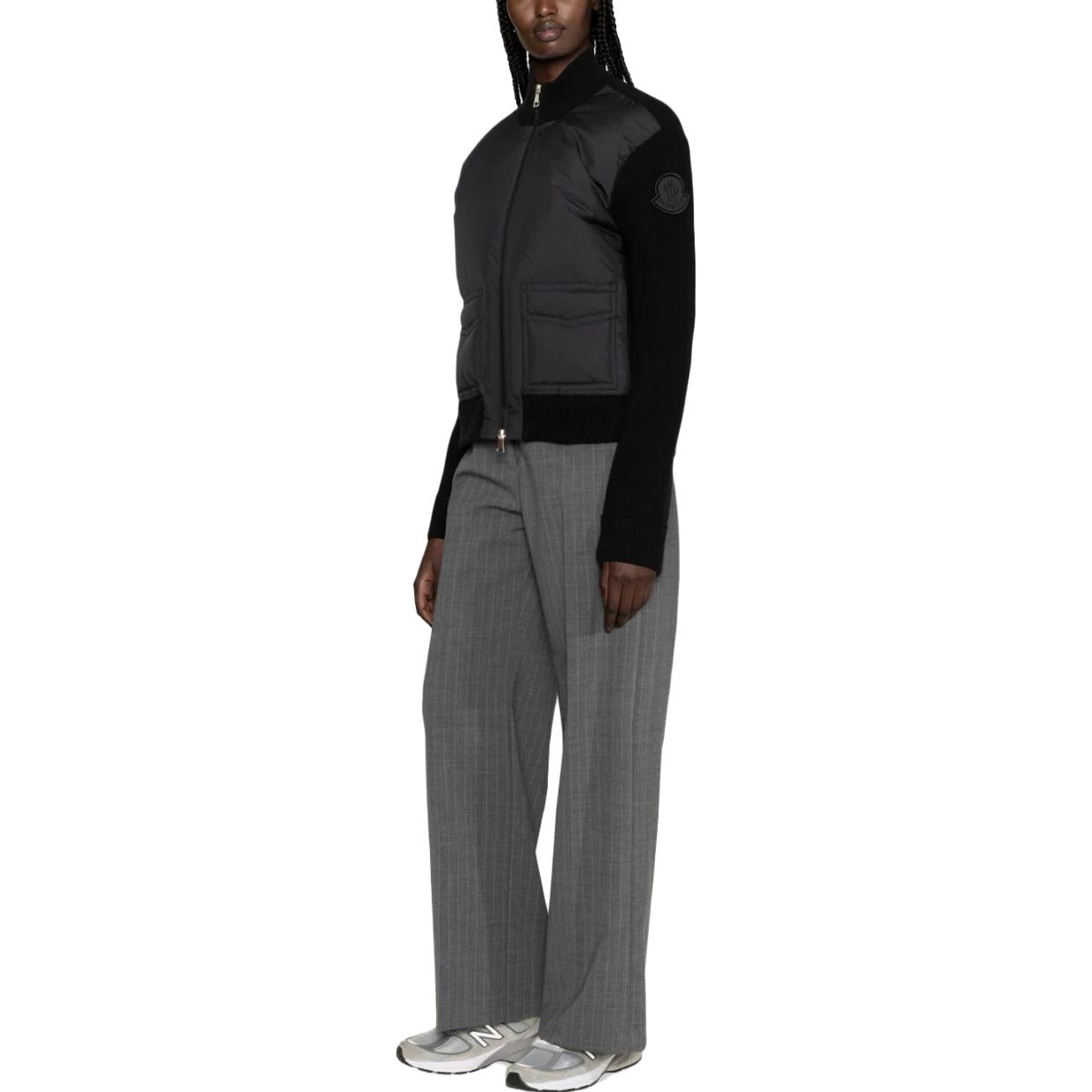 (Women) Moncler  Black Logo Patch High Collar Jacket I20939B00001M1241999 圖 5