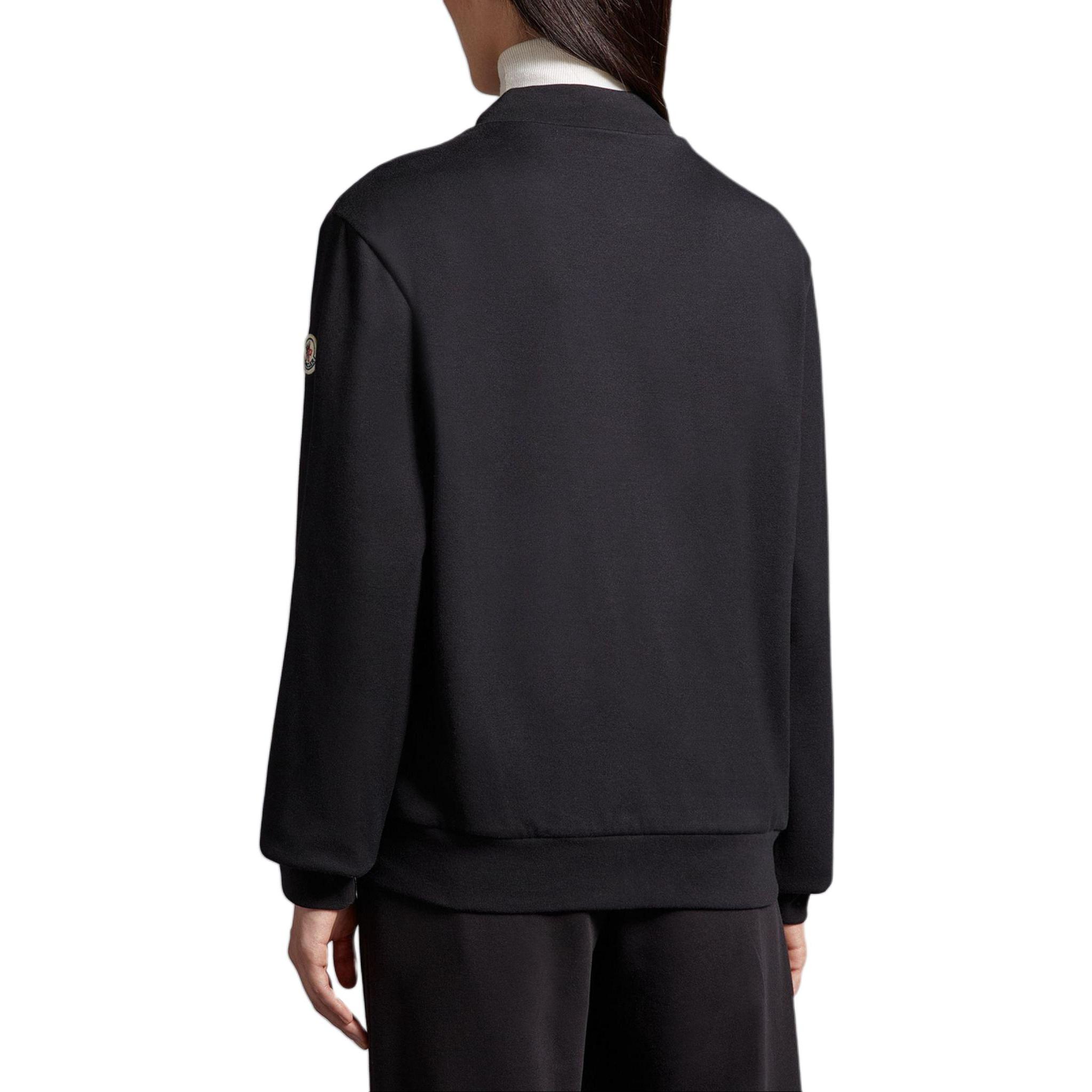 (Women) Moncler  Black Logo Zip Baseball Collar Down Jacket I20938G0002989A2Y999 圖 4