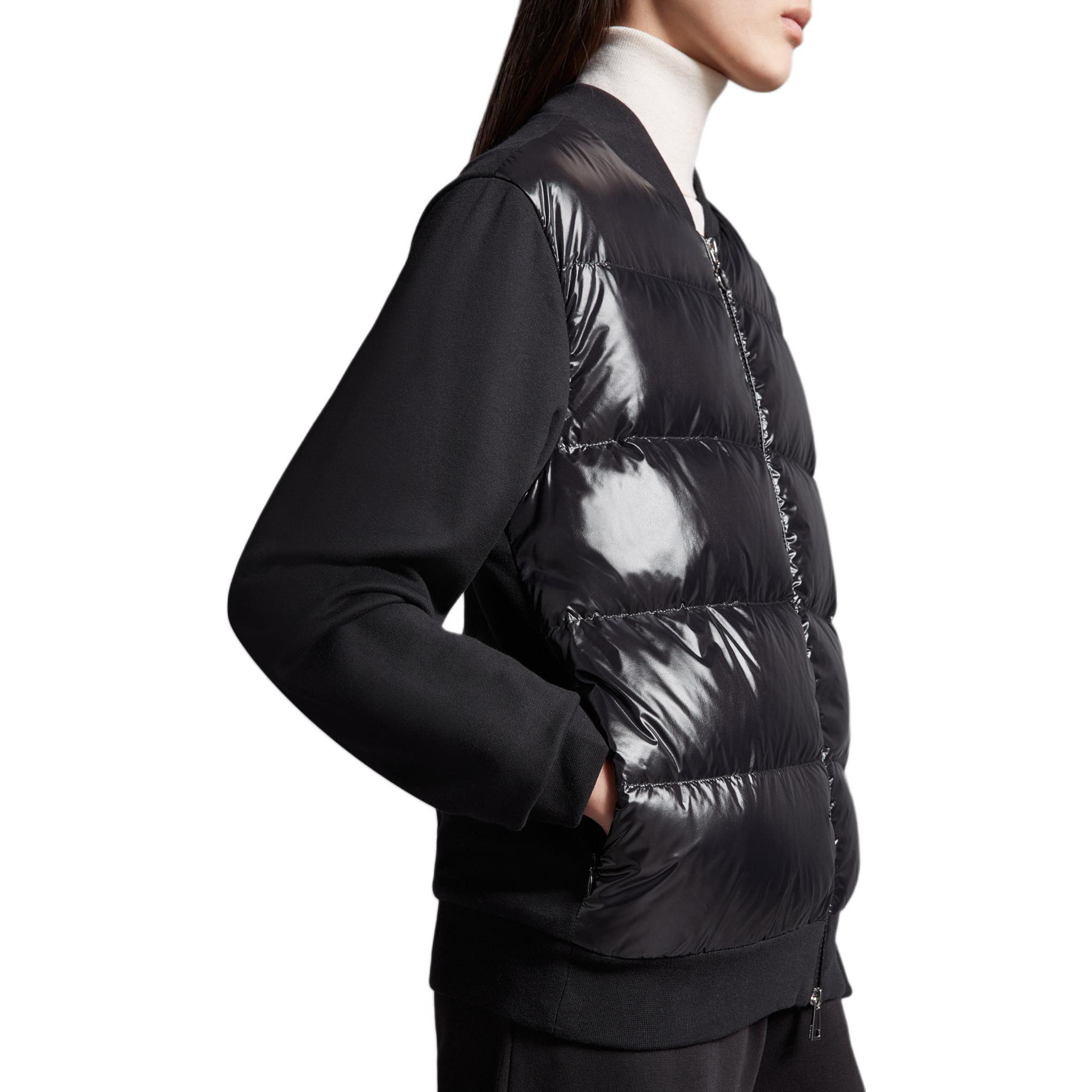 (Women) Moncler  Black Logo Zip Baseball Collar Down Jacket I20938G0002989A2Y999 圖 6