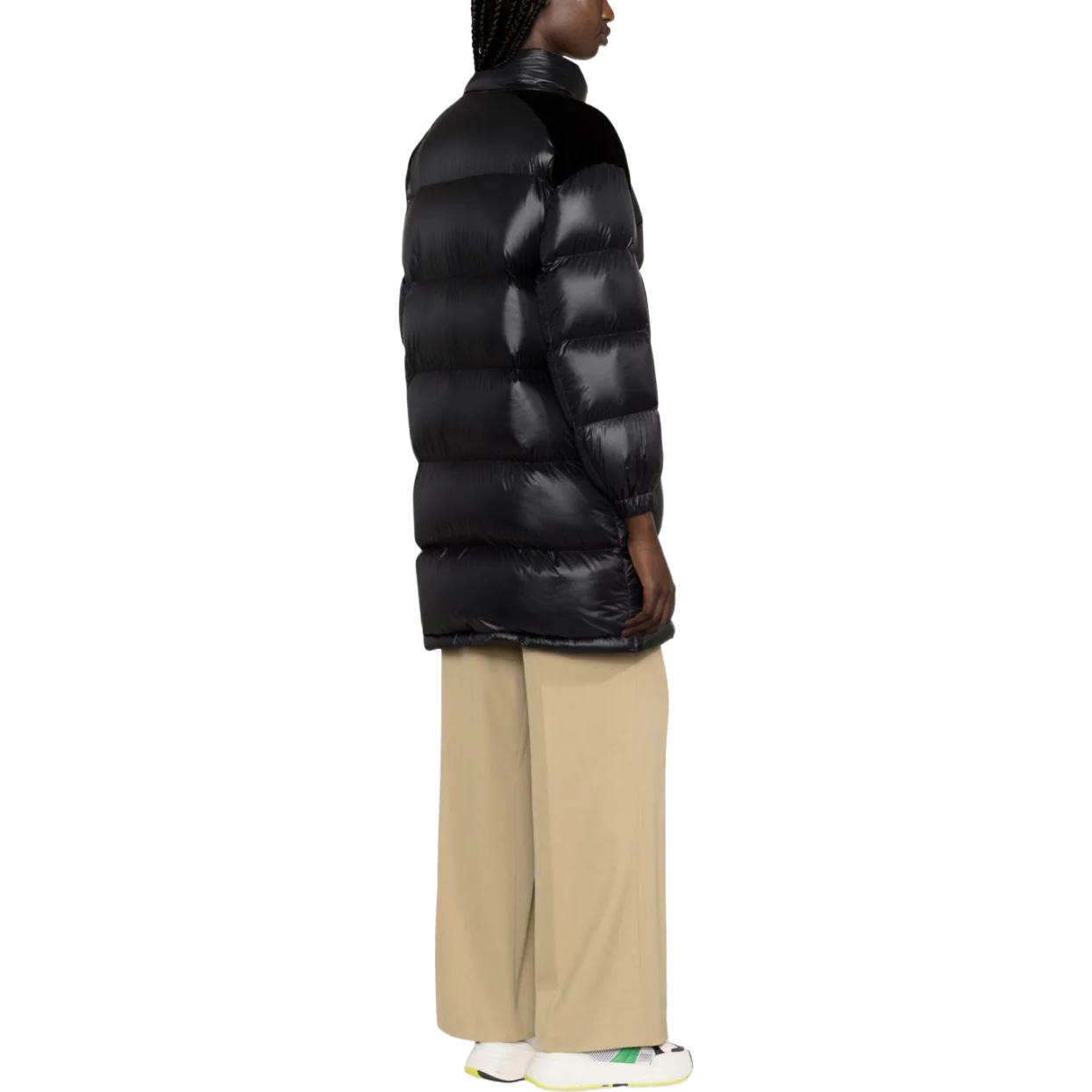 (Women) Moncler  Black Mid-Length Down Jacket with Stand Collar I20931A00041595ZZ-999 圖 4