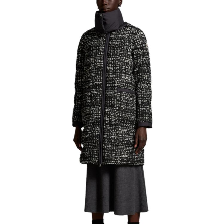 (Women) Moncler  Black Mid-Length Slim Fit Down Jacket with Stand Collar. I20931C0001659711F90 圖 3