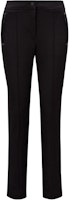 (Women) Moncler Black Mid-Rise Cropped Casual Pants with Zipper. J20982A0000653064999 (Women) Moncler Black Mid-Rise Cropped Casual Pants with Zipper. J20982A0000653064999