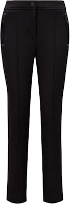 (Women) Moncler Black Mid-Rise Cropped Casual Pants with Zipper. J20982A0000653064999 Order (Women) Moncler Black Mid-Rise Cropped Casual Pants with Zipper. J20982A0000653064999