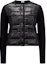 Buy (W) 몽클레어 블랙 패딩 울 가디건 니트 스웨터 긴팔 크루넥 J20939B00025M1131999