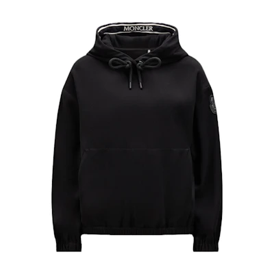 (Women) Moncler Black Satin Hoodie I20932G00003596WF999
