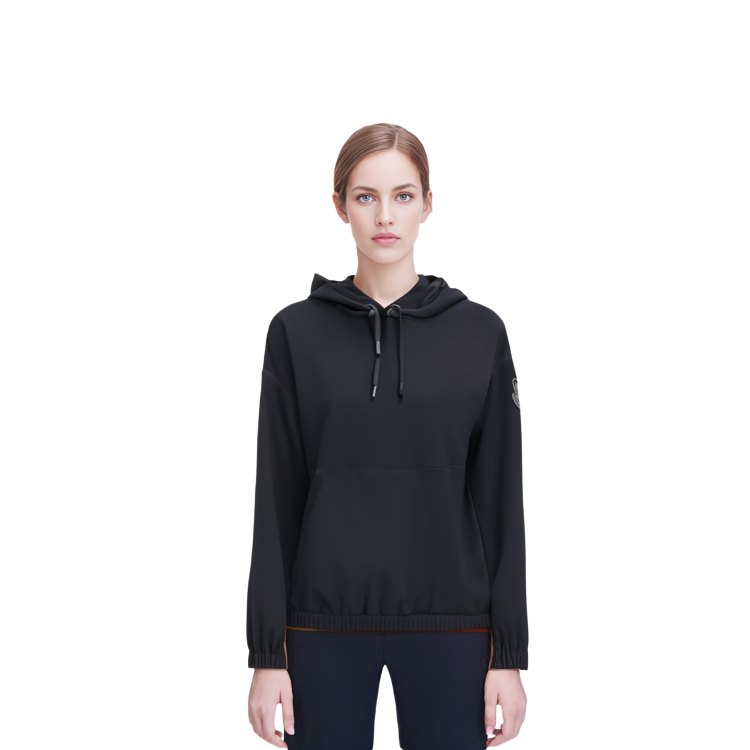 (Women) Moncler  Black Satin Hoodie I20932G00003596WF999 圖 11
