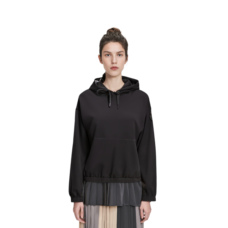 (Women) Moncler  Black Satin Hoodie I20932G00003596WF999 圖 12