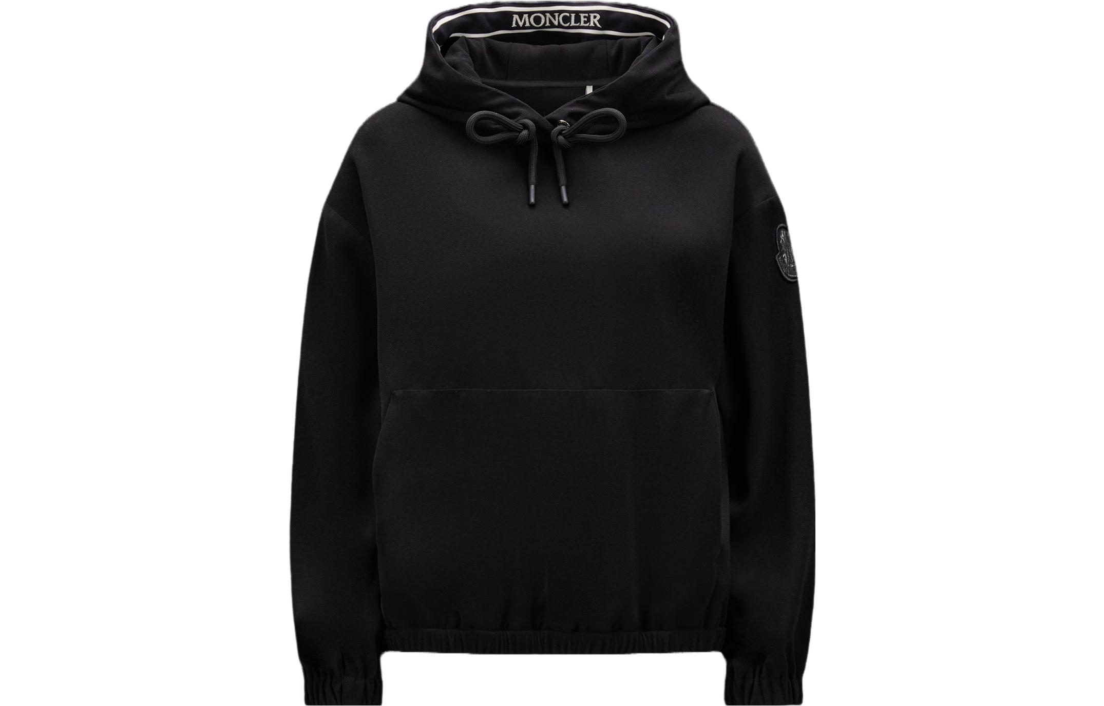 (Women) Moncler  Black Satin Hoodie I20932G00003596WF999 圖 2