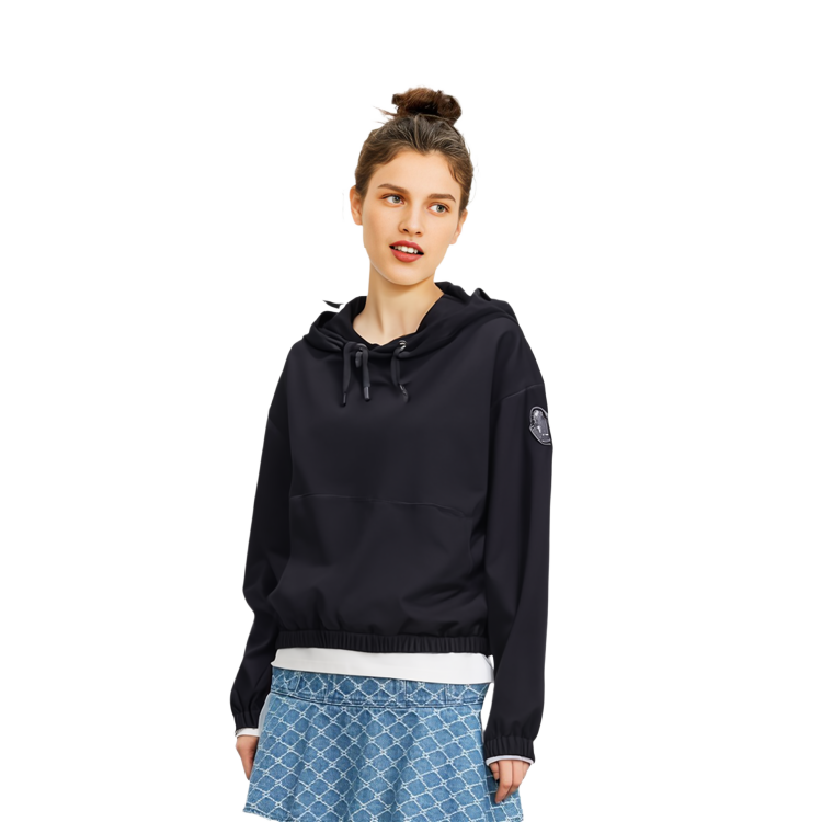 (Women) Moncler  Black Satin Hoodie I20932G00003596WF999 圖 7