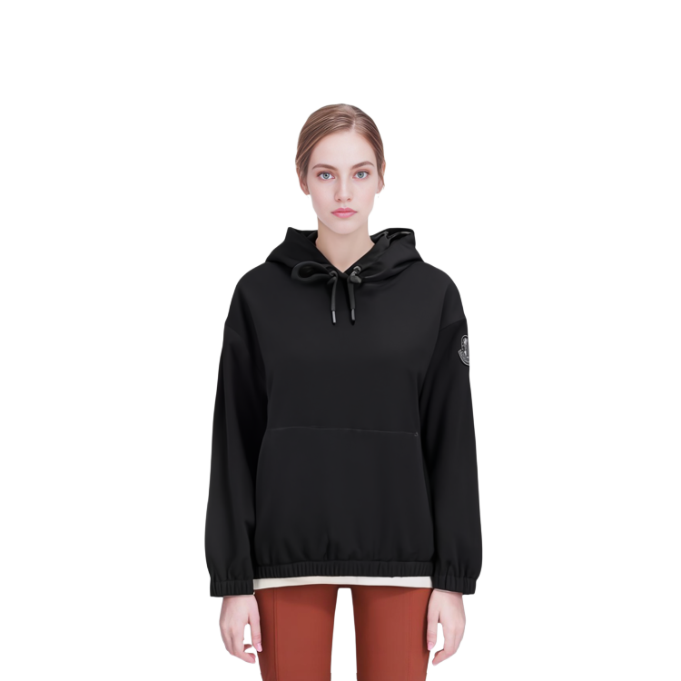 (Women) Moncler  Black Satin Hoodie I20932G00003596WF999 圖 8
