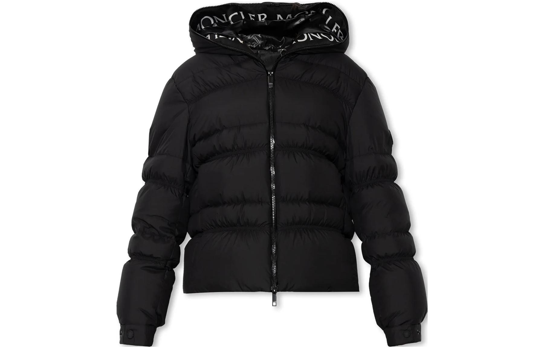 (Women) Moncler  Black Solid Color Down Jacket with Zipper. I20931A00024596IU999 圖 2