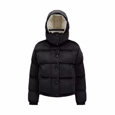 (Women) Moncler Black Solid Hooded Slim Fit Long Sleeve Down Jacket I20931A00064596WP999