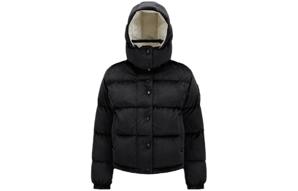 (Women) Moncler  Black Solid Hooded Slim Fit Long Sleeve Down Jacket I20931A00064596WP999 圖 2