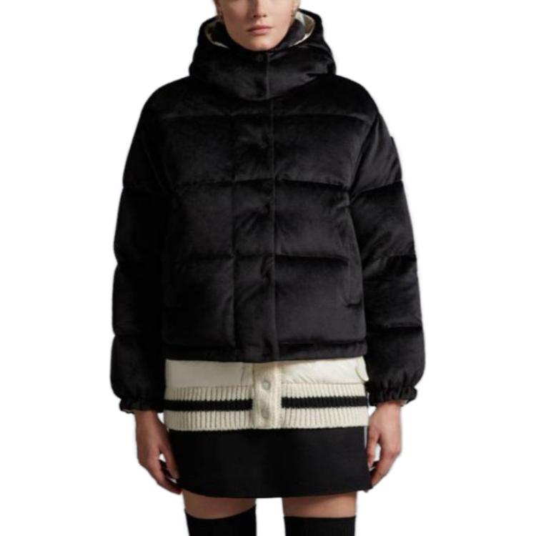 (Women) Moncler  Black Solid Hooded Slim Fit Long Sleeve Down Jacket I20931A00064596WP999 圖 3
