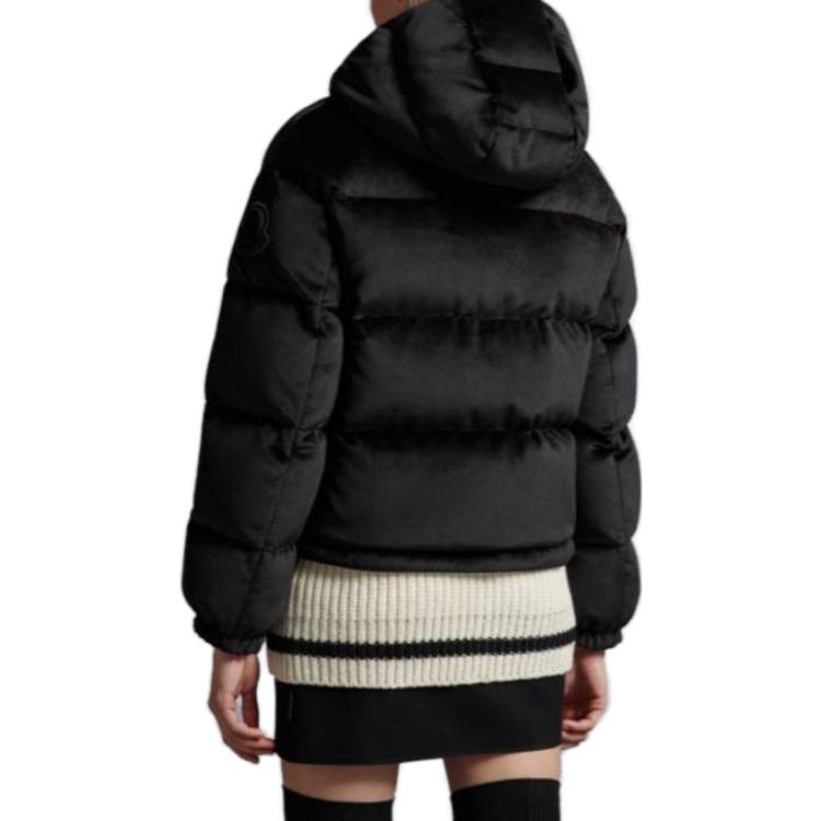 (Women) Moncler  Black Solid Hooded Slim Fit Long Sleeve Down Jacket I20931A00064596WP999 圖 4