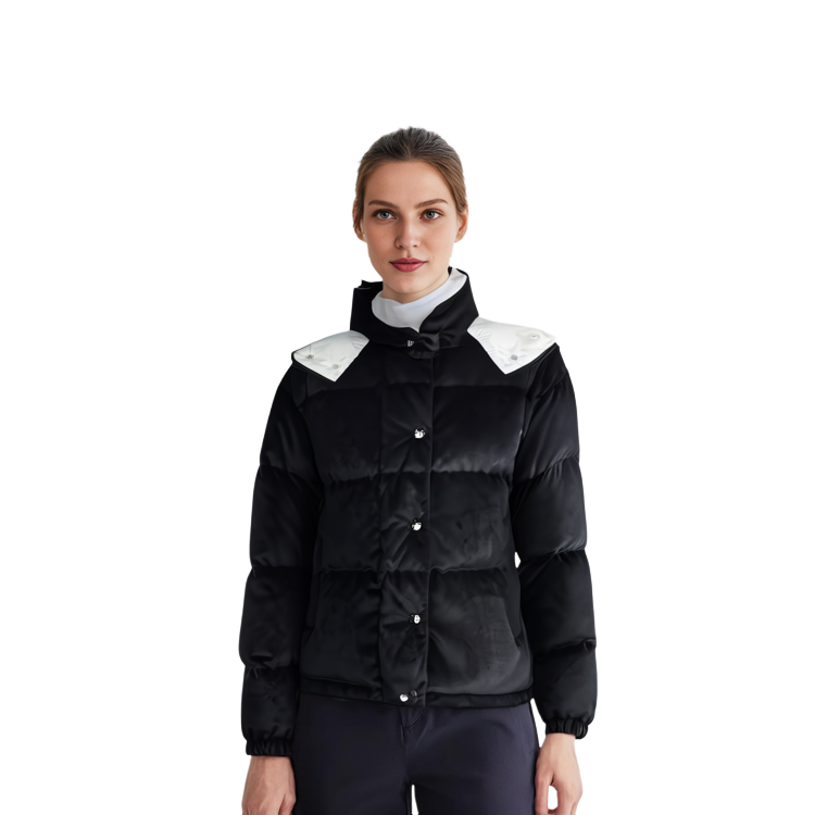 (Women) Moncler  Black Solid Hooded Slim Fit Long Sleeve Down Jacket I20931A00064596WP999 圖 8
