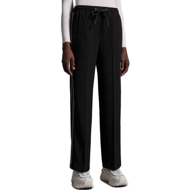Lookbook (W) Moncler 黑色条纹宽松版型休闲运动裤. I20932A00004596WF999