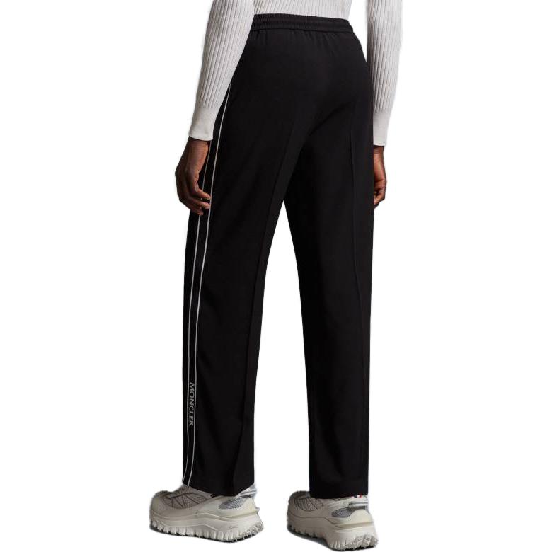 Shop (W) Moncler 黑色条纹宽松版型休闲运动裤. I20932A00004596WF999