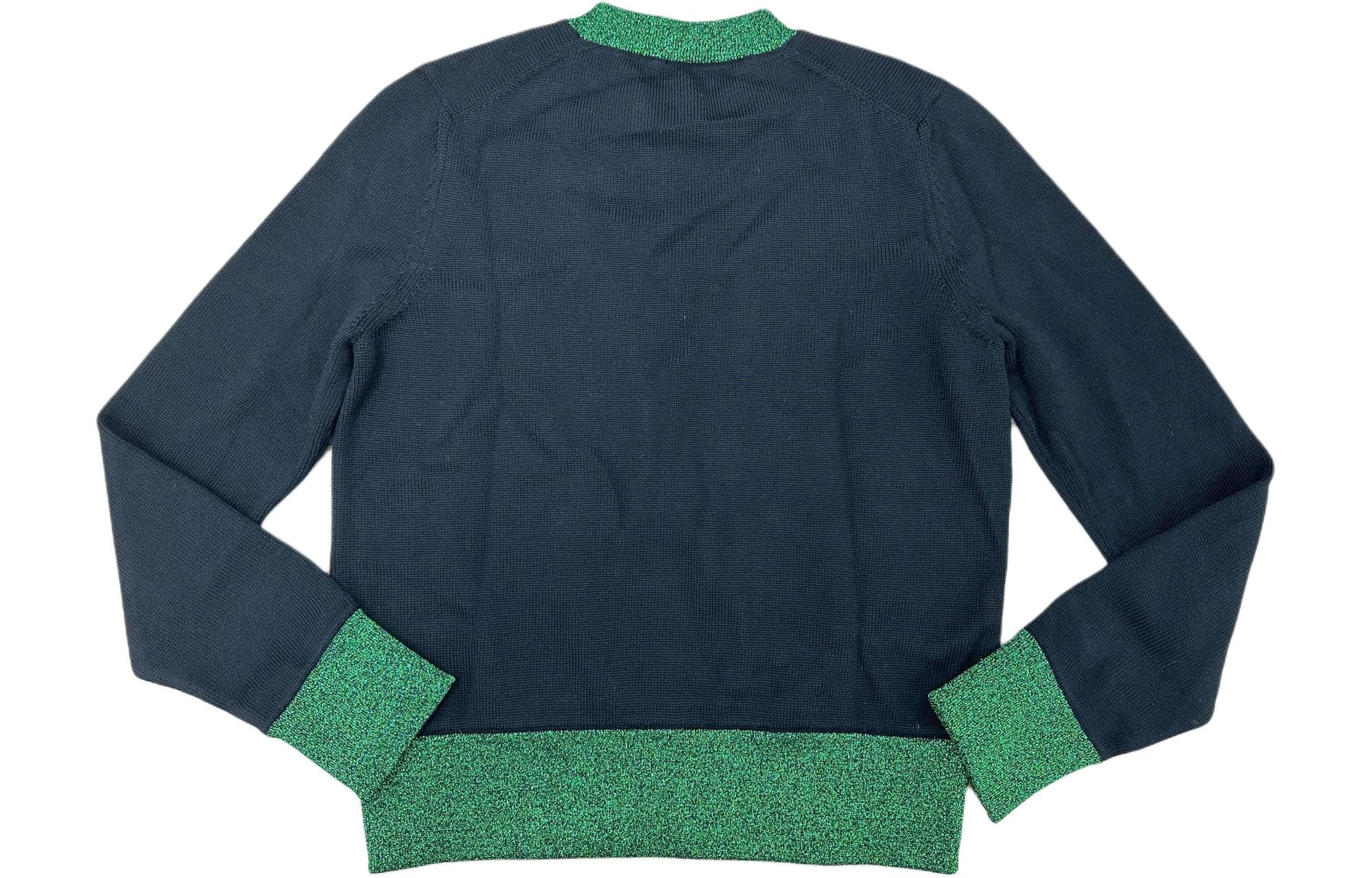 Lookbook (W) モンクレール ブラックセーター レタープリント＆コントラストニットカラー付き 10939093800948B6998