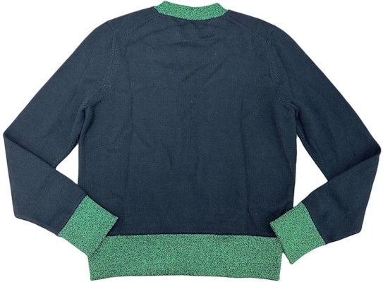 (W) モンクレール ブラックセーター レタープリント&コントラストニットカラー付き 10939093800948B6998 Lookbook (W) モンクレール ブラックセーター レタープリント&コントラストニットカラー付き 10939093800948B6998