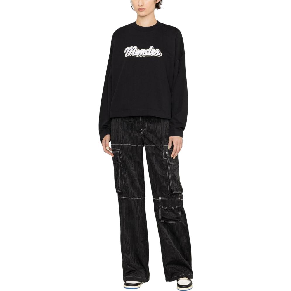 Purchase (W) Moncler黑色卫衣纯色字母印花设计。 I20938G00020899U5999