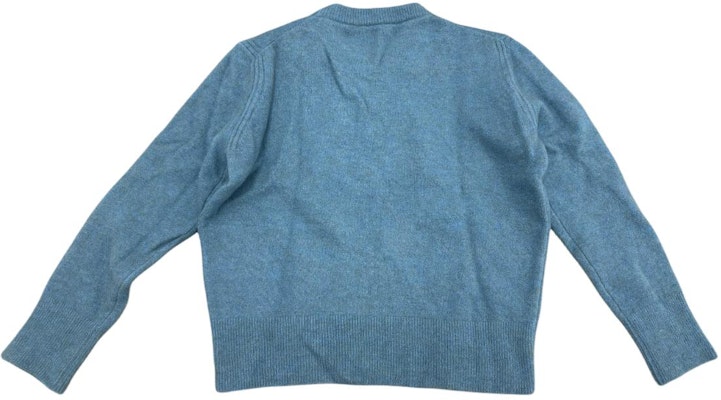 (W) Moncler Suéter Azul de Punto Logo Cuello Redondo Manga Larga Corto. 209390502529489W Lookbook (W) Moncler Suéter Azul de Punto Logo Cuello Redondo Manga Larga Corto. 209390502529489W