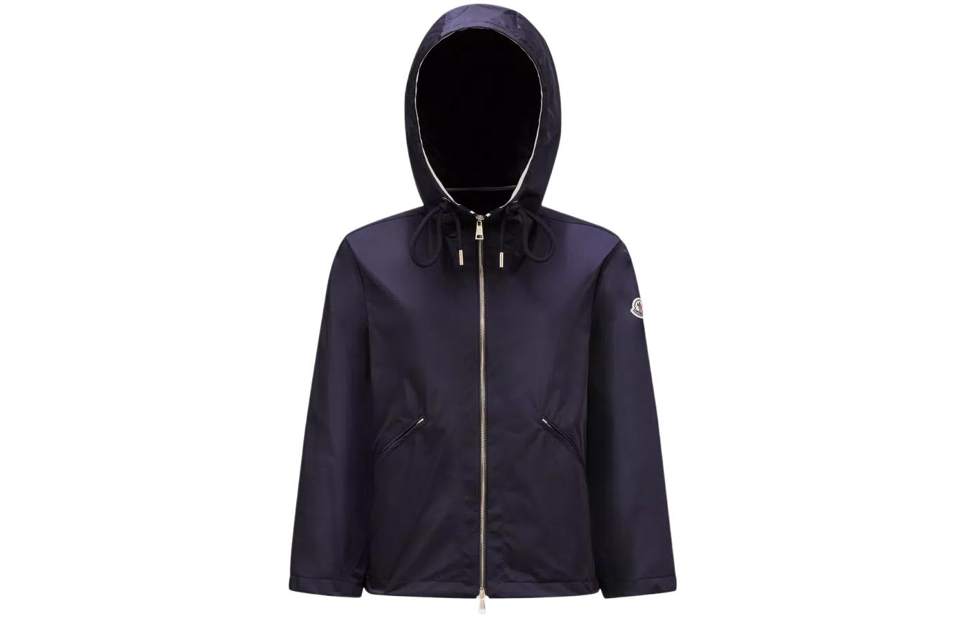 (Women) Moncler  Blue Loose Fit Logo Hoodie Jacket. J10931A0006054A1K742