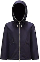 (Women) Moncler Blue Loose Fit Logo Hoodie Jacket. J10931A0006054A1K742 (Women) Moncler Blue Loose Fit Logo Hoodie Jacket. J10931A0006054A1K742