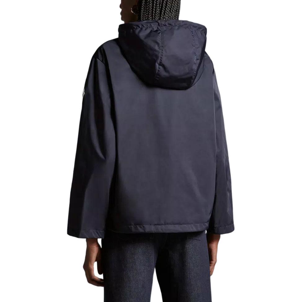 Purchase (W) 몽클레어 블루 루즈핏 로고 후드 재킷. J10931A0006054A1K742