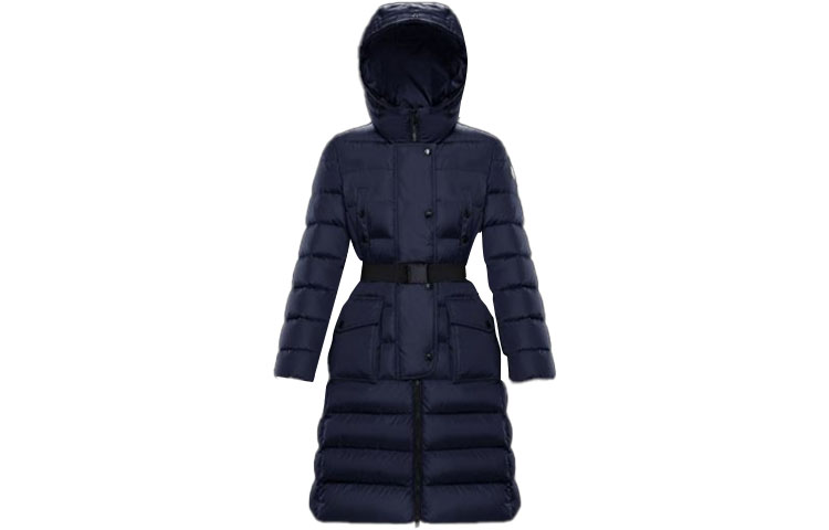 (Women) Moncler  Blue Mid-Length Hooded Down Jacket 0931C5120268065778 圖 4