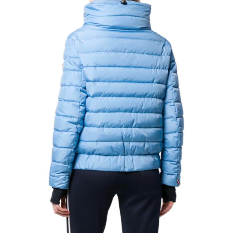 Shop (W) Moncler 藍色立領長袖羽絨外套 4535605-5399E-723