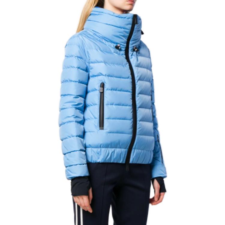 Purchase (W) Moncler 藍色立領長袖羽絨外套 4535605-5399E-723