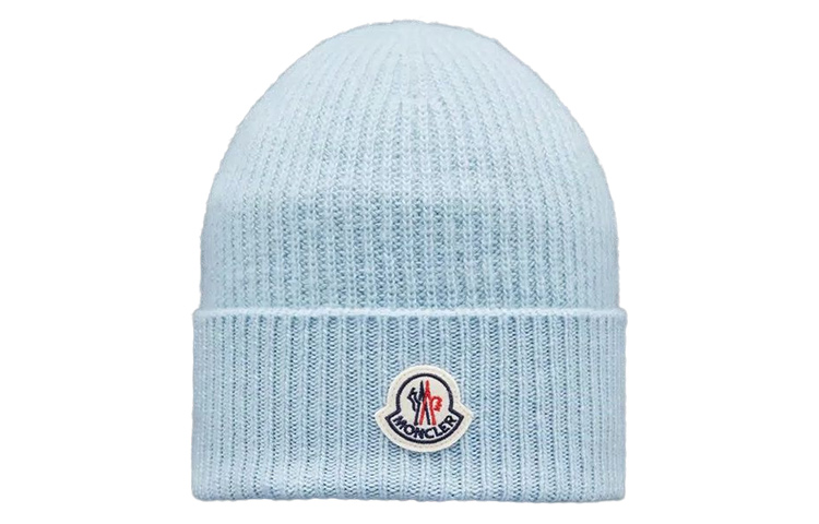 Buy (Women) Moncler  Cashmere Knit Beanie with Logo Design. H20933B00054M1900709