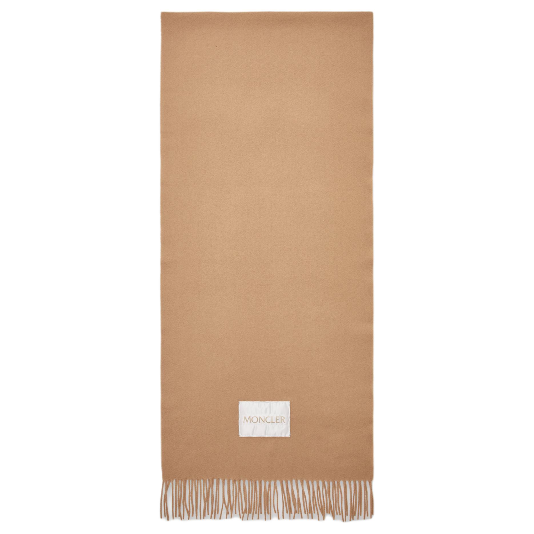 (Women) Moncler  Classic Wool Felt Knit Scarf Beige J20933C00024595MA513