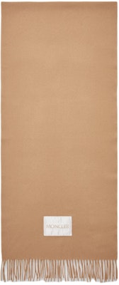 (Women) Moncler Classic Wool Felt Knit Scarf Beige J20933C00024595MA513 Order (Women) Moncler Classic Wool Felt Knit Scarf Beige J20933C00024595MA513