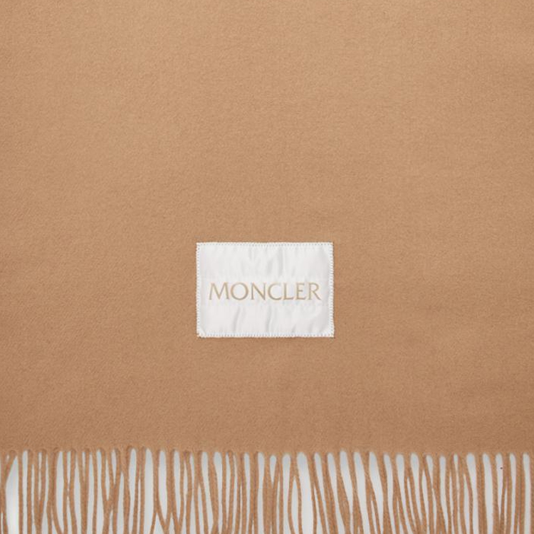 Lookbook (Women) Moncler  Classic Wool Felt Knit Scarf Beige J20933C00024595MA513