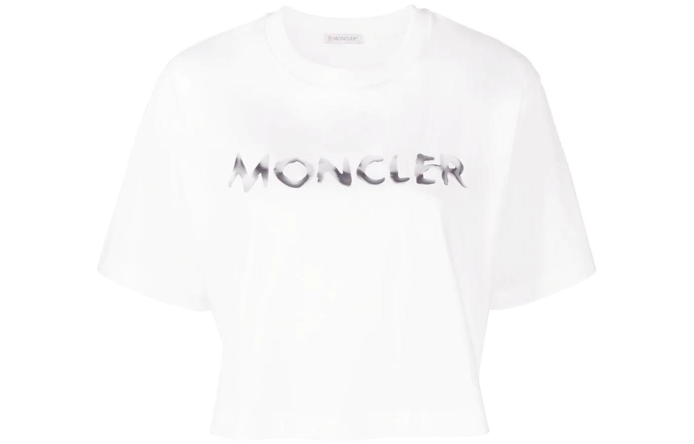 (Women) Moncler  Cropped Short-Sleeve Pullover Logo T-Shirt. I10938C00019899WS033 圖 2