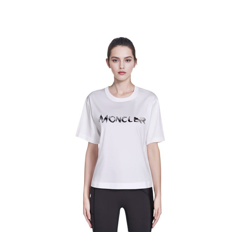(Women) Moncler  Cropped Short-Sleeve Pullover Logo T-Shirt. I10938C00019899WS033 圖 3