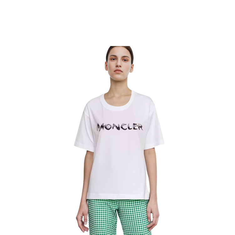 (Women) Moncler  Cropped Short-Sleeve Pullover Logo T-Shirt. I10938C00019899WS033 圖 7