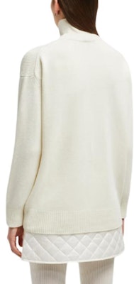 (W) モンクレール 刺繍ウール&カシミア クルーネック ジャンパー - ホワイト J20939C00007M4281035 Shop (W) モンクレール 刺繍ウール&カシミア クルーネック ジャンパー - ホワイト J20939C00007M4281035